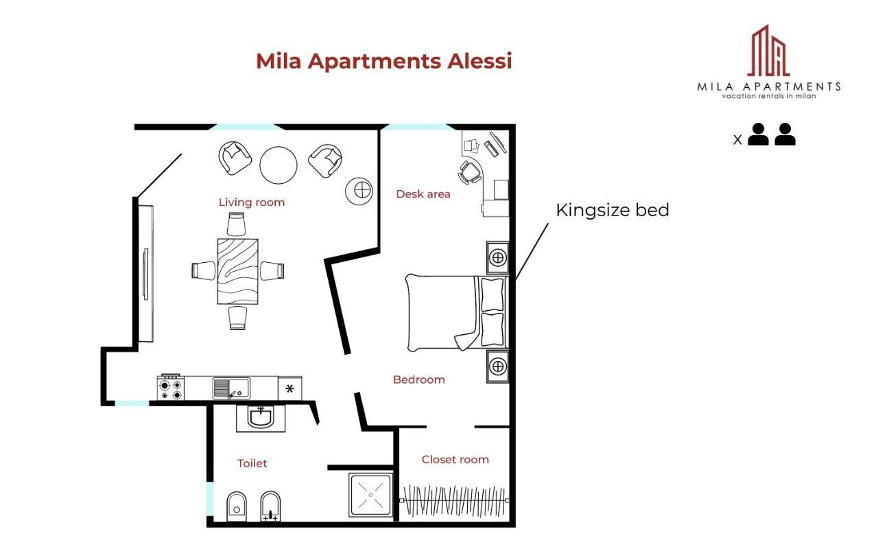 Mila Apartments Alessi Milano Eksteriør bilde